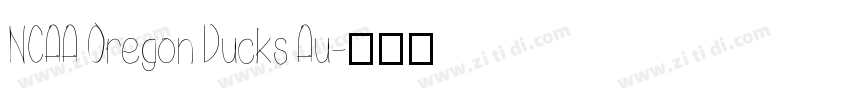 NCAA Oregon Ducks Au字体转换